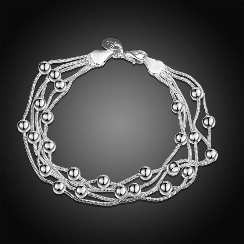 Five Chain Sterling Silver Bracelet