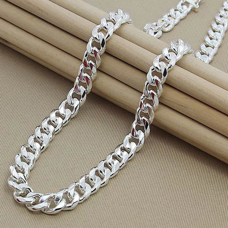 Sterling Silver Cuban Link Chain Necklace