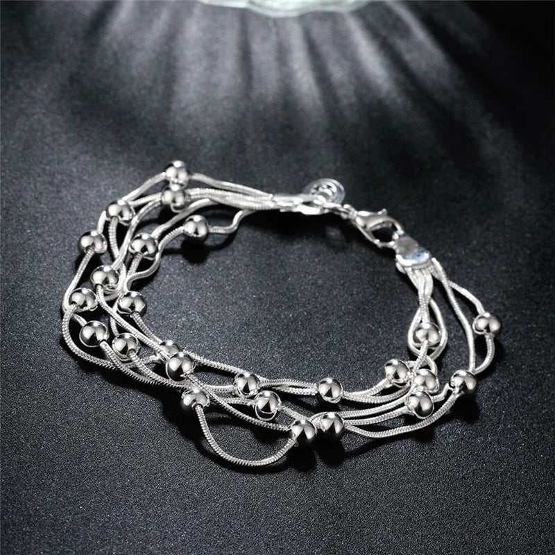 Five Chain Sterling Silver Bracelet