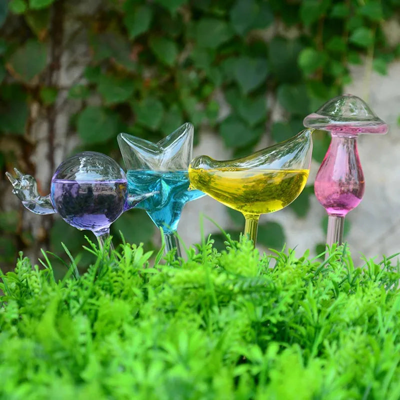 8 Houseplant Self Watering Glass Plant Adornments