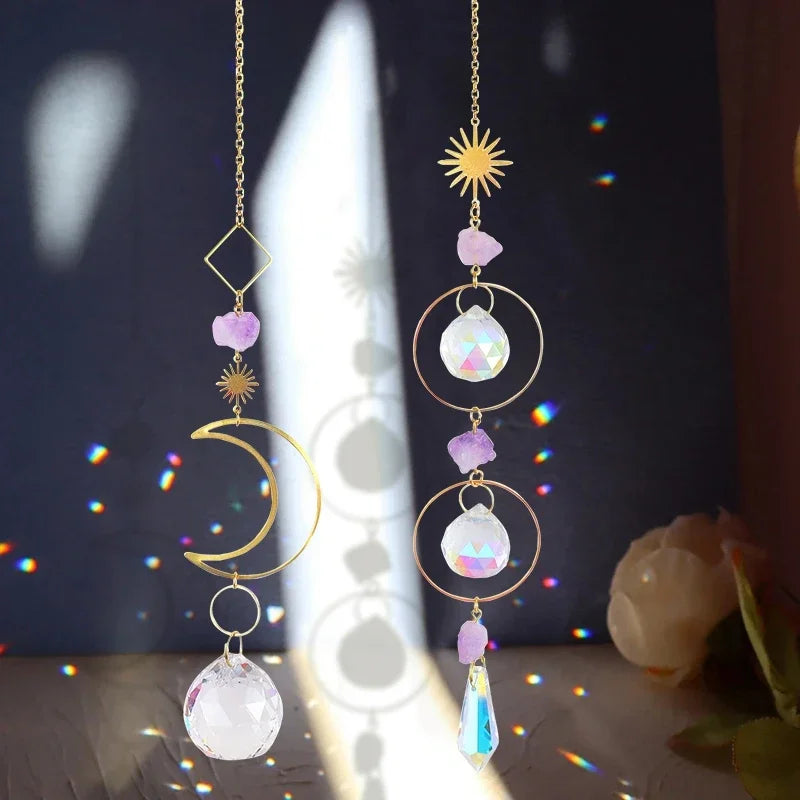 Suncatcher Hanging Crystal Moon Catcher Pendants