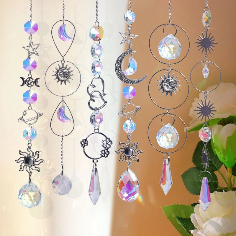 Suncatcher Hanging Crystal Moon Catcher Pendants
