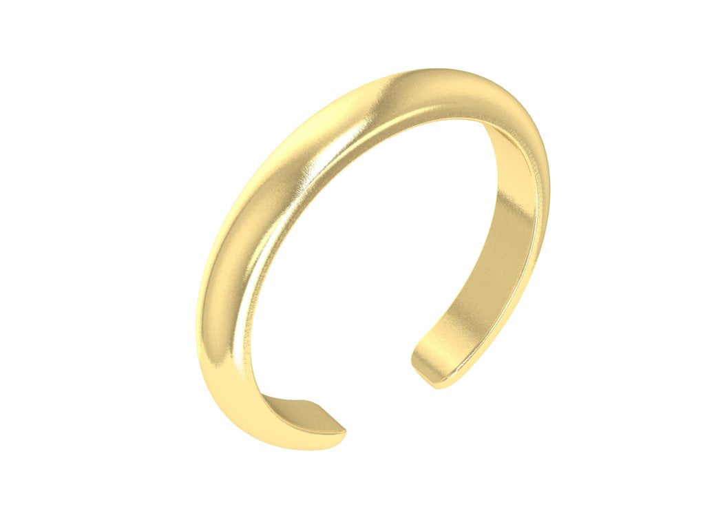 18K Solid Gold Toe Ring