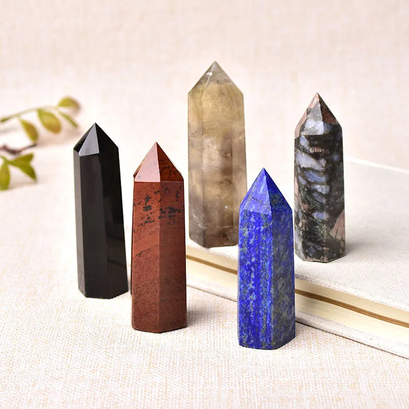 Natural Stones Crystal Point Wand - Healing Stone Energy