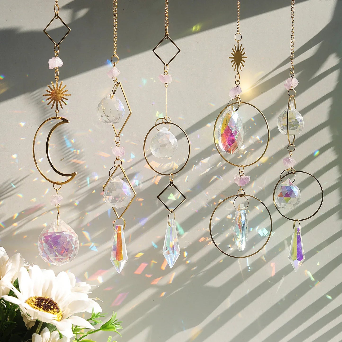 Suncatcher Hanging Crystal Moon Catcher Pendants