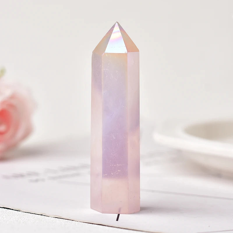 Natural Stones Crystal Point Wand - Healing Stone Energy