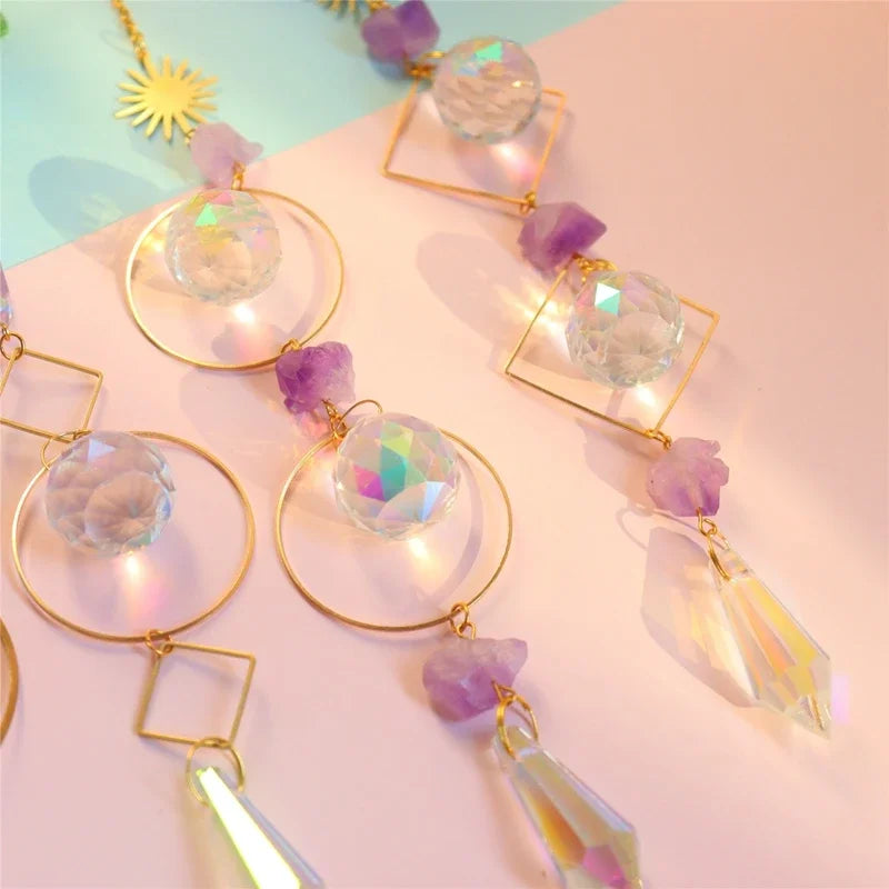 Suncatcher Hanging Crystal Moon Catcher Pendants