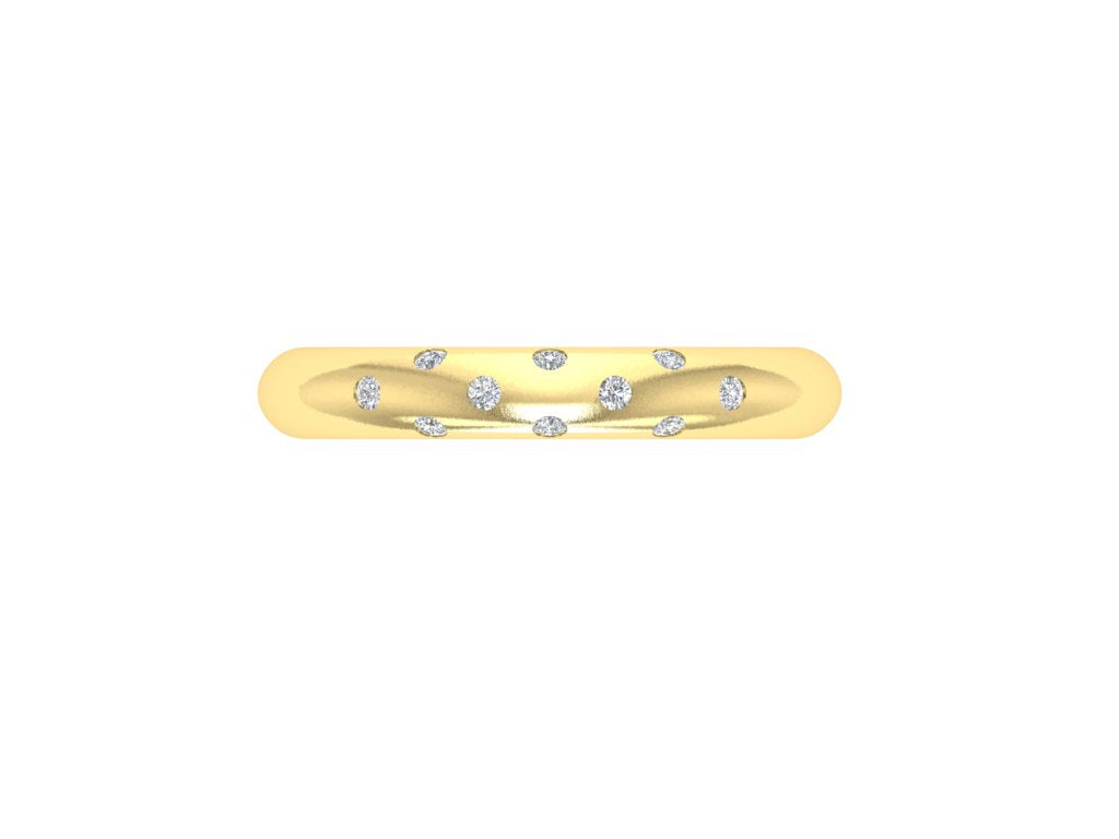 14K Solid Gold Luxury Diamond Toe Ring